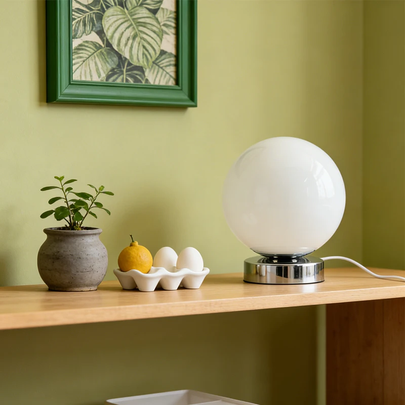 

Настольная лампа из муранского стекла с USB-питанием, винтажная стеклянная лампа для прикроватной тумбочки с 3 режимами цветовой температуры