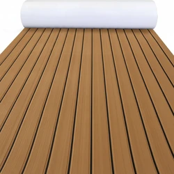 2.4*1.2m Self-Adhesive EVA Foam Boat Marine Flooring Faux Teak Deck Sheet for Yacht  kayak diy decoratio material RV Floor Mat