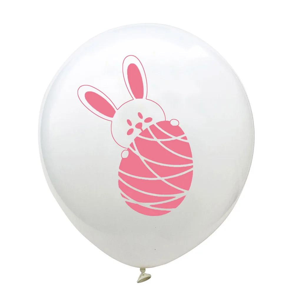 

18Pcs Easter Balloon Set Printed Latex Aluminium Foil Various Shapes Party Supplies Celebration Easter Balloons