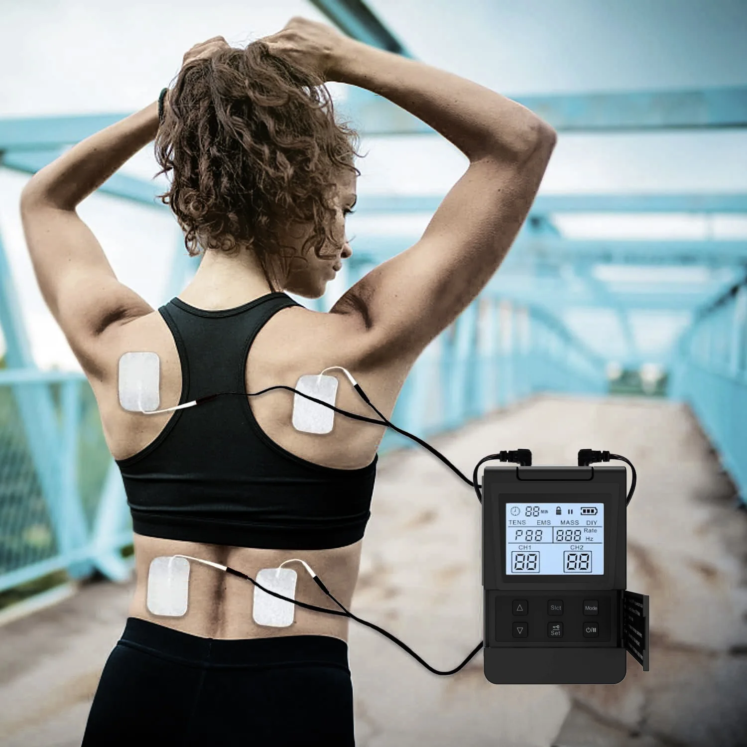 

TENS700 Ручной цифровой меридианный массажер, инструмент для терапии тела, низкочастотный импульсный массажер для шейки матки