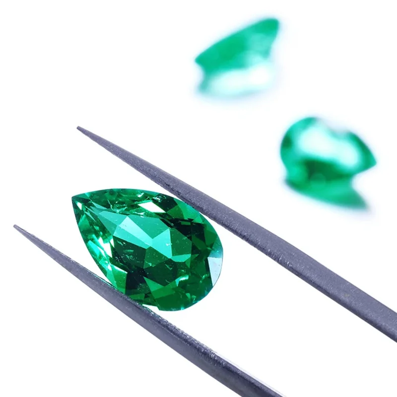 

5A 3EX Pear Cut Bulk Panjshir Emeralds Large Natural Same as Natural Emeralds