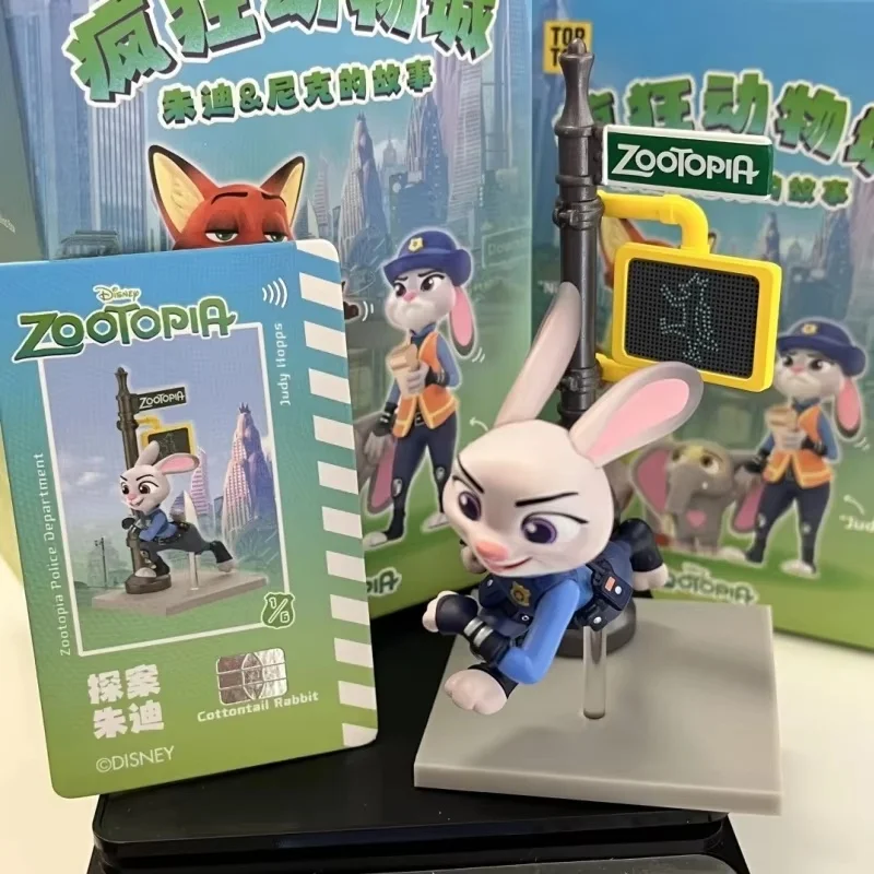 Disney Zootopia Judy และ Nick'S Story Series กล่องตาบอดอะนิเมะ Figurines ตุ๊กตาตุ๊กตาของขวัญเด็กเดสก์ท็อปคอลเลกชันของขวัญ