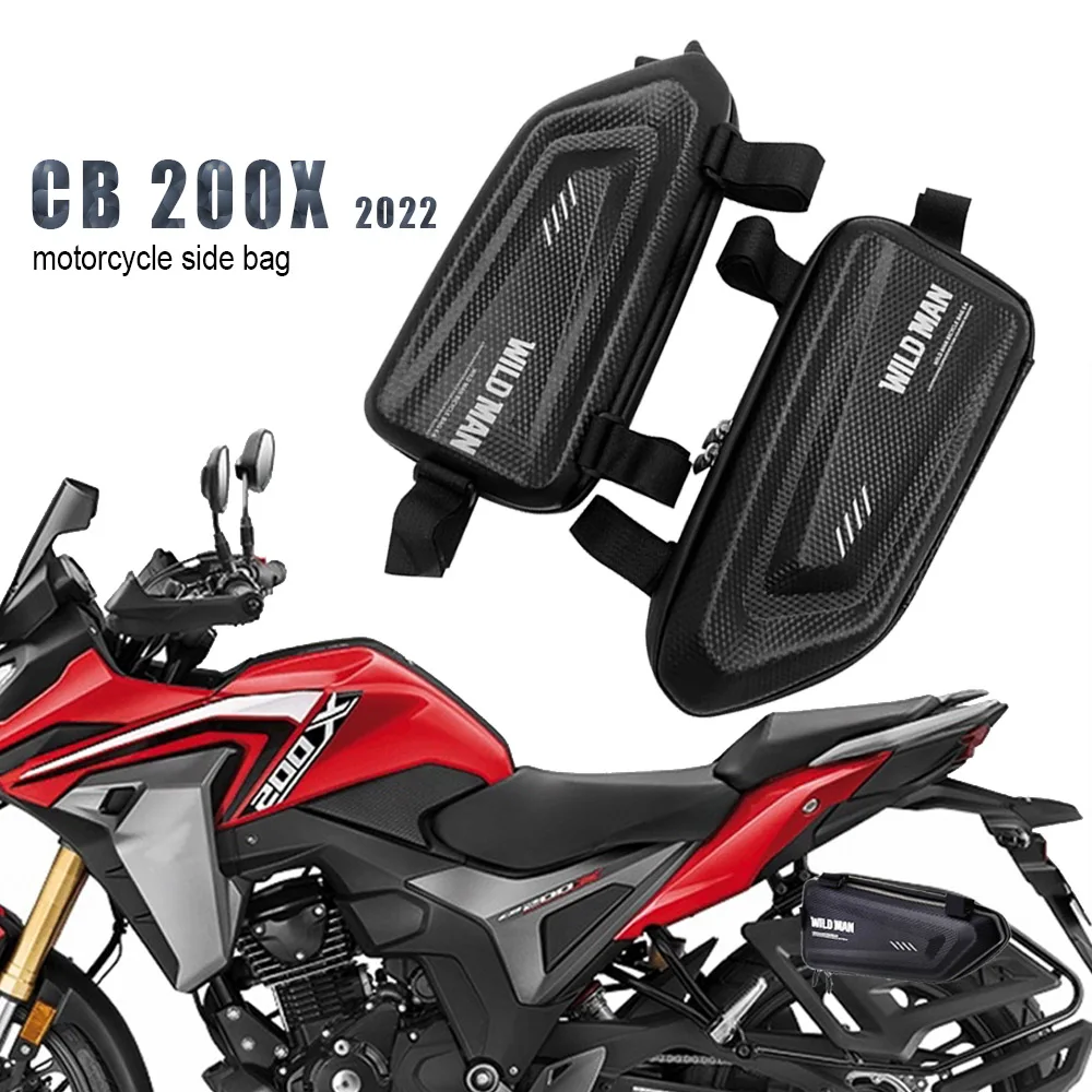 For CB200X CB200X cb200x 2022 motorcycle modified side bag waterproof triangle side bag hard shell bag