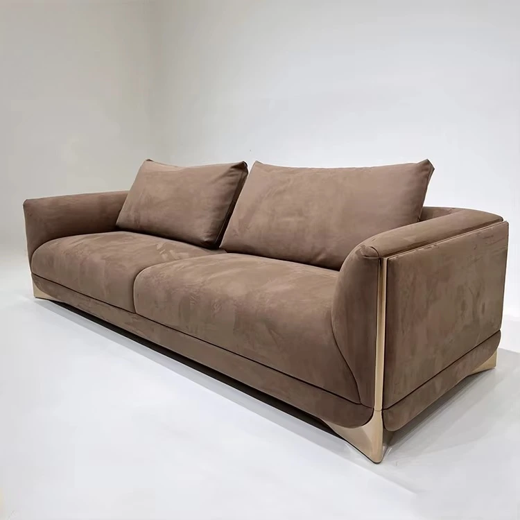 ye-High Quality Very Comfortable Sofa Set Furniture Luxury Modern Fabric Velvet Dark Blue Sofa-