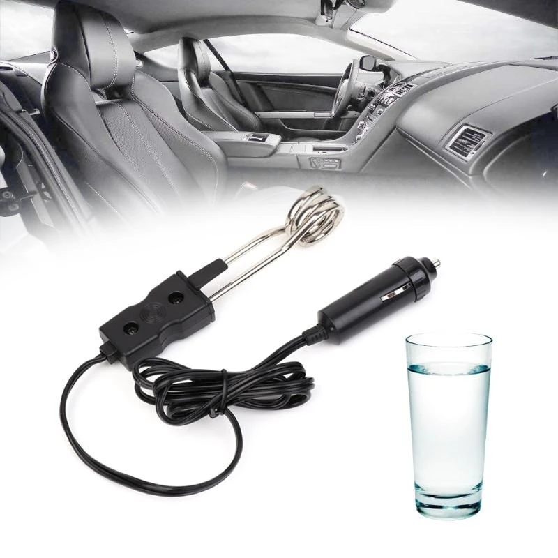 24V Portable Electric Car Boiled Water Tea Immersion Heater For Camping