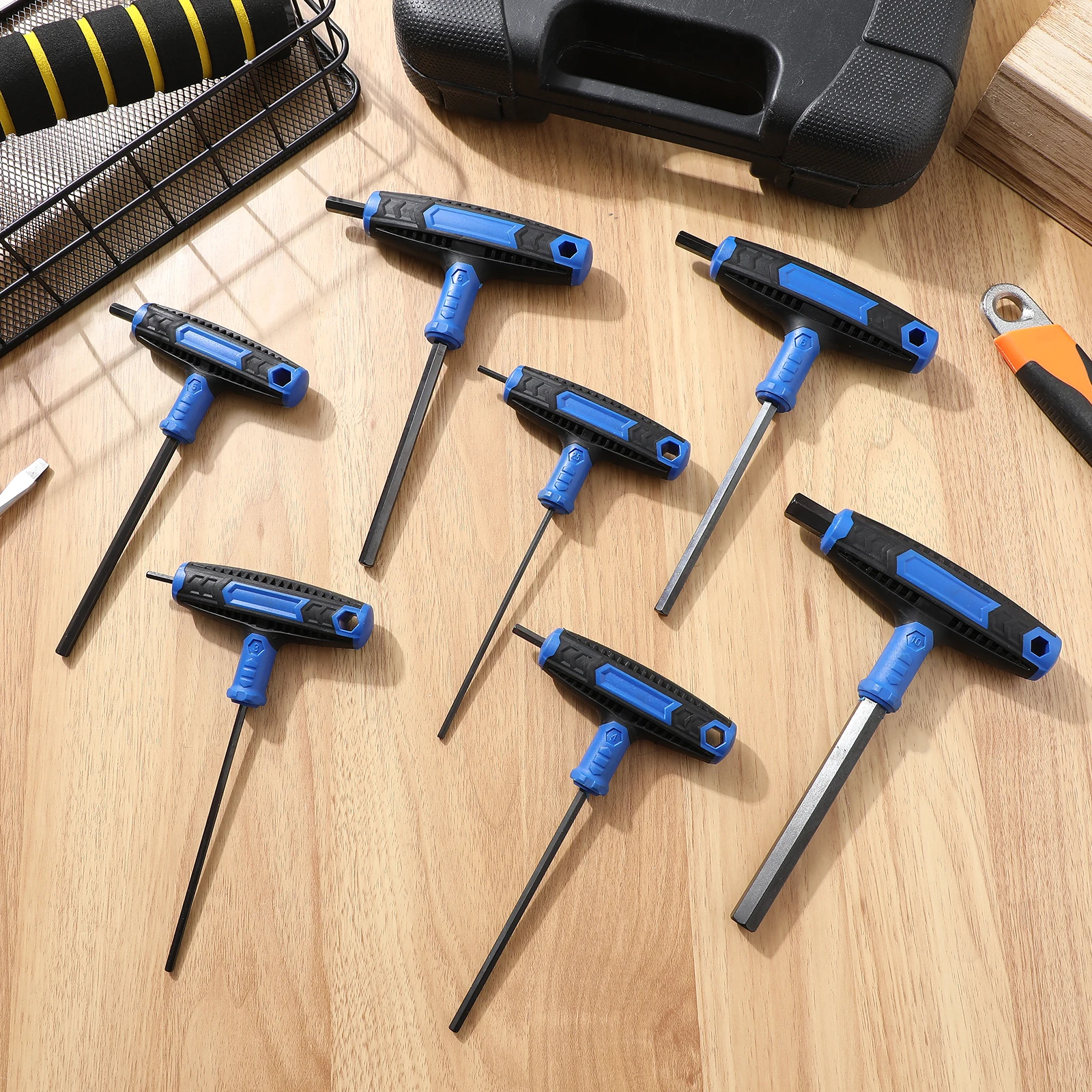 

7 pcs Set T Handle Key Tools for Home Repair Maintenance Portable Wrench Set For Maintenance Portable Storage SAE