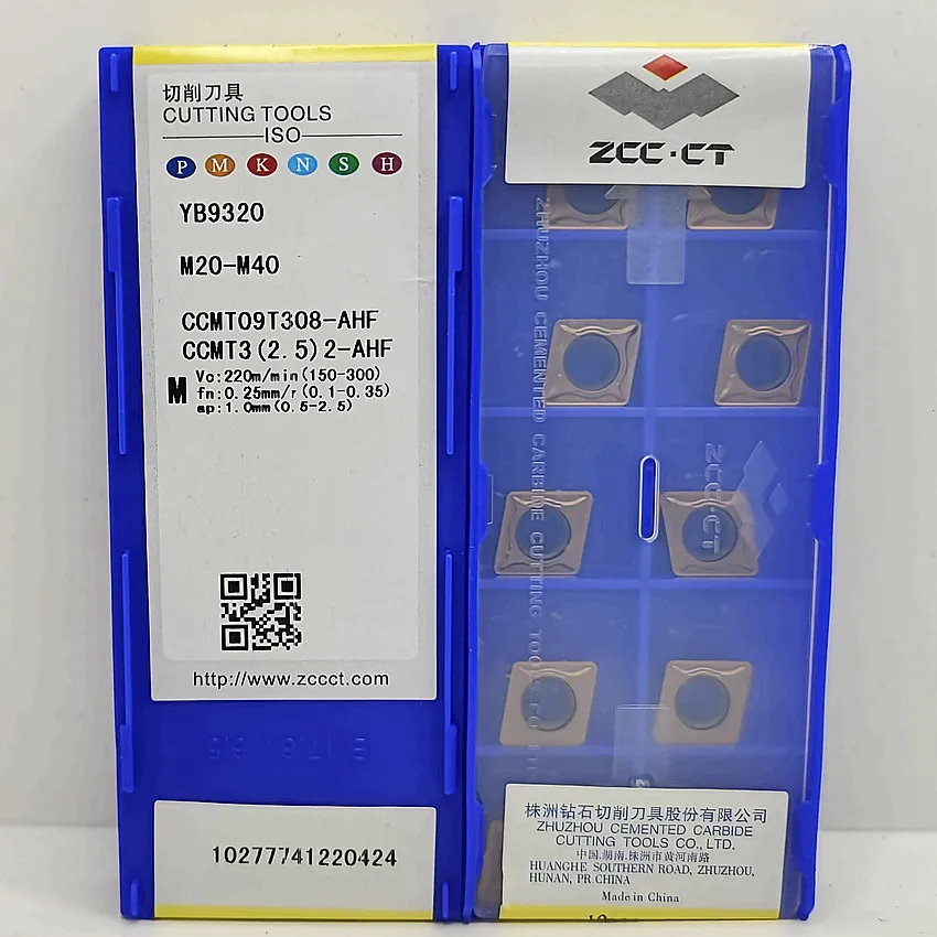 CCMT09T304-AHF YB9320/CCMT09T308-AHF YB9320 ZCC.CT YB9320 CCMT32.51 CCMT32.52 CNC blade carbide inserts turning insert 10pcs/box