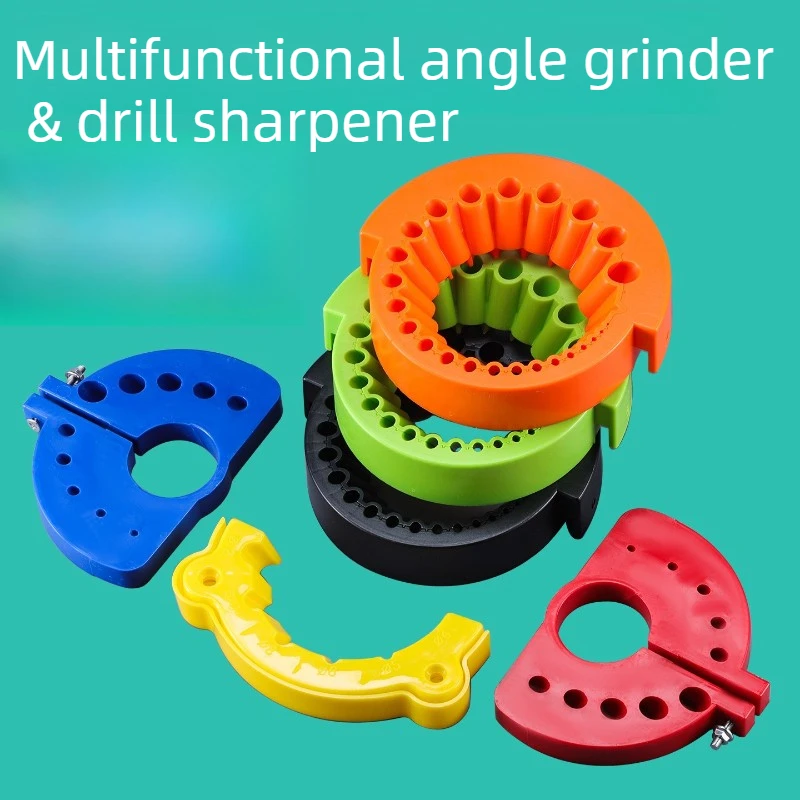 Multifunctional Drill Bit Sharpener Angle Grinder Attachment for 115mm 125mm Grinding Tool Multi-Size 3-12mm-Sturdy Sharpening
