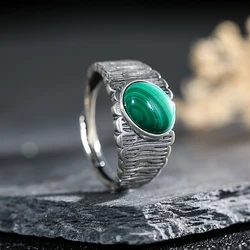 100% s925 sterling silver vintage style ring paired with natural turquoise women's ring, party jewelry, neutral couple ring