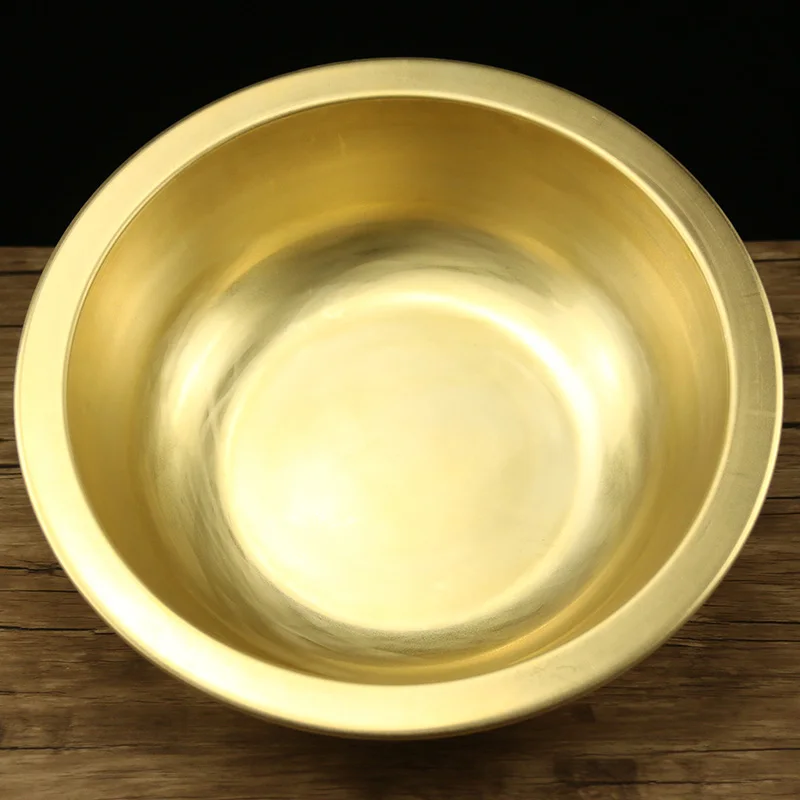 Pure Copper Handmade Thickened Brass Basin Old Copper Basin Baby Bath Basins Dorm Room Essentials Chinese Wedding Washbasin