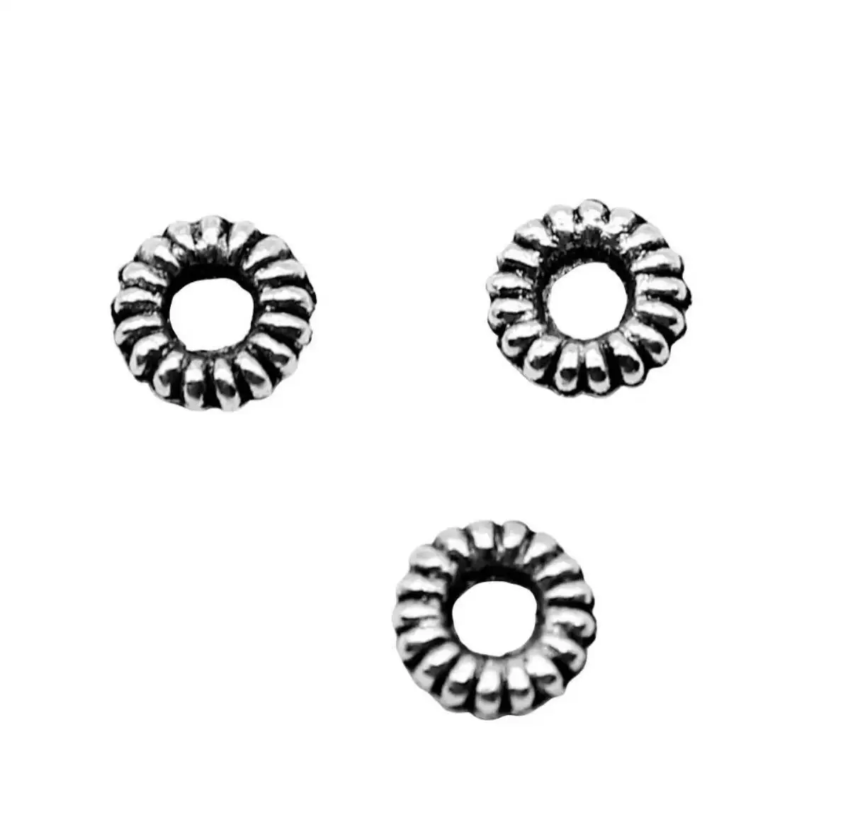 100pcs  4mm  Zinc Alloy metal little ring charms for handmade findings HW2935 Zinc alloy metal