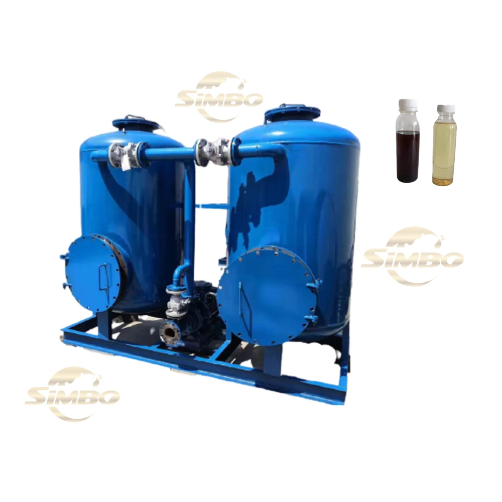 high speed black  oil filtering machine sand filter tank