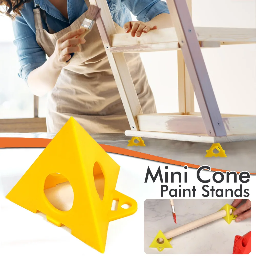

Pyramid Shaped Tripod Triangular Bracket Woodworking Paint Bracket Spray Painting Bracket Cushion Block Auxiliary Tool Mini Set