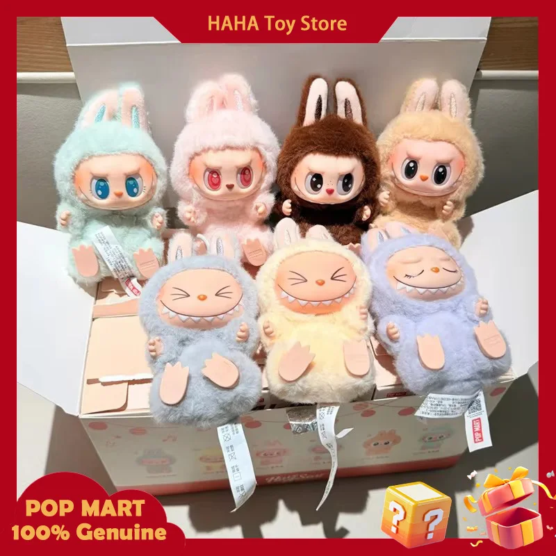 

Оригинальный кукла-брелок Labubu Sitting Party Macaron Labubu 2,0, кулон, коллекция монстров, детский подарок на день рождения и Рождество