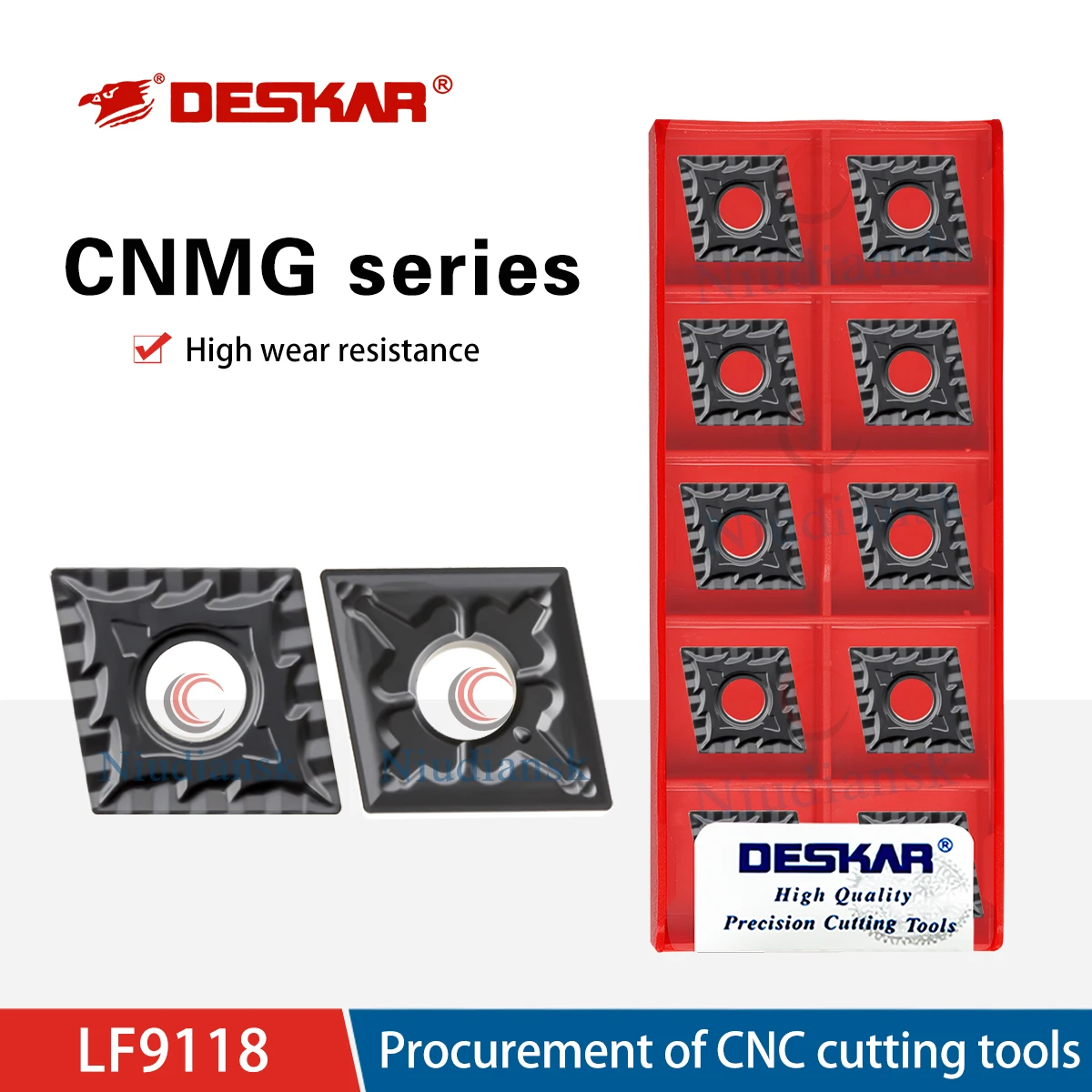 

CNMG120404/120408/120412-TM/CQ LF9118 CNC Lathe Rhombus Inner Hole Outer Circle Cutting Blade Turning Tool Processing Steel Part