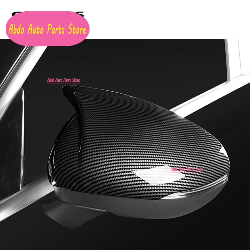 Abdo Car Styling Carbon Fiber For Mercedes Benz A Class CLA C118 W177 Rearview Mirror Frame Door Horn Covers Sticker Trim Access
