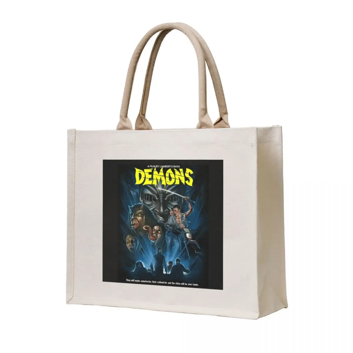 

Demons horror movie poster Tote Bag bags luxury women Big bag women tote bag university tote bags men