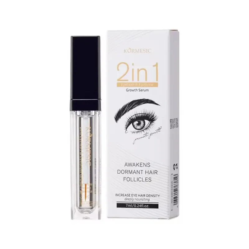 1pcs Natural 2-in-1 Eyelash & Eyebrow Serum Fast Biotin Eyelash Strengthen and Repair The Thickness of Eyelash Root 7ml