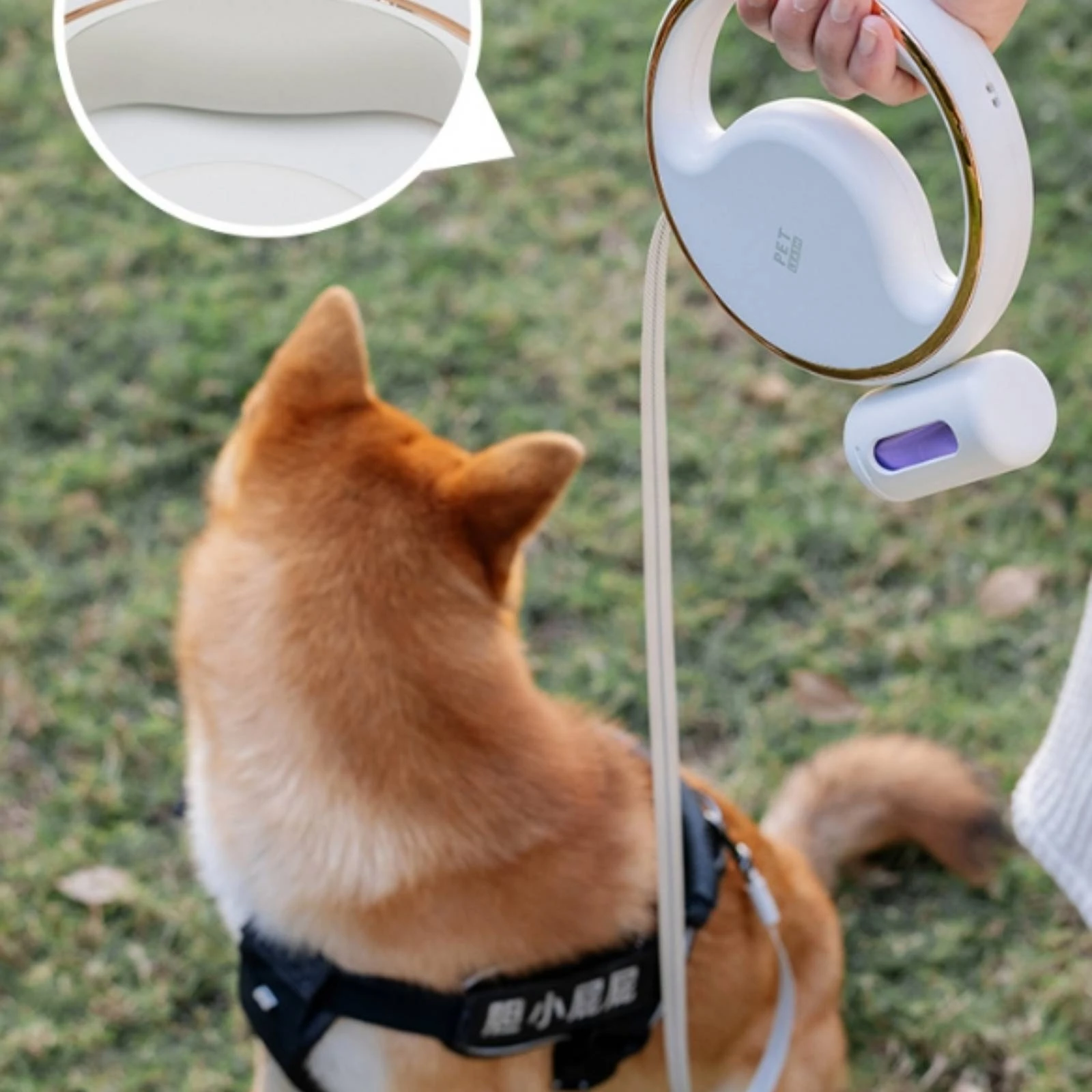 Automatic Retractable Pet Leash Swivel Clip LED Retractable Leash Walking Lead 3 M Pet Gear Extendable
