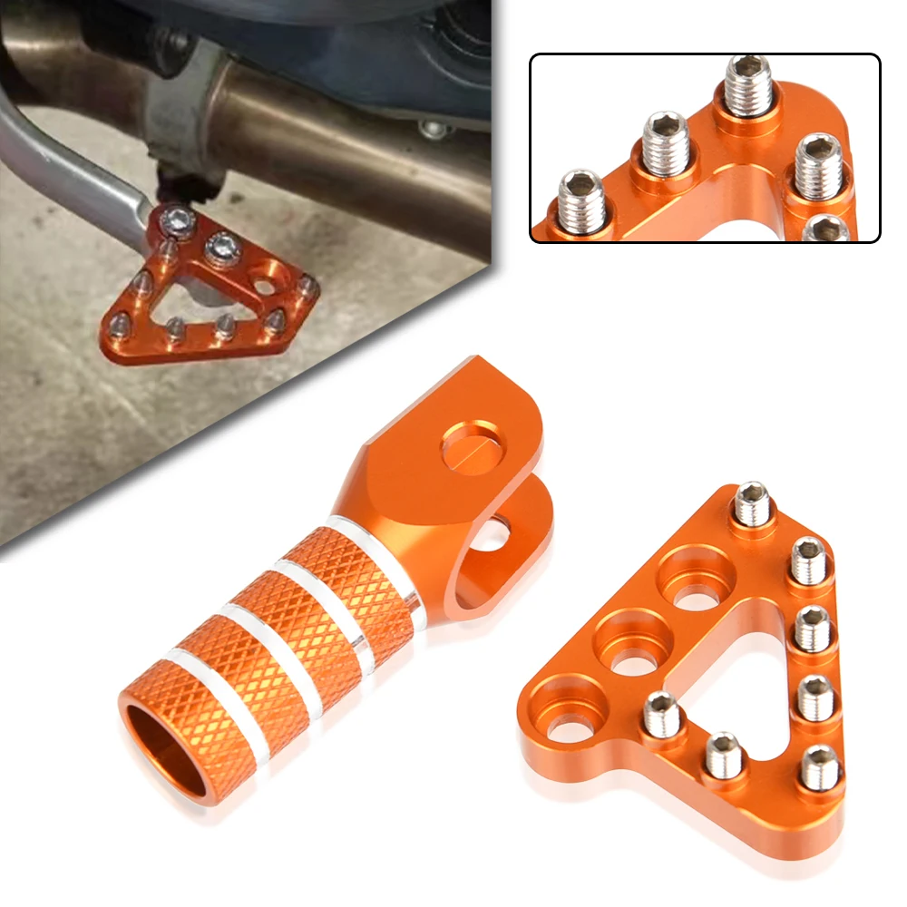 

For KTM EXC SX XCF duke125 200 390 990 950 ADVENTURE 690 DUKE SMC 690 ENDURO Rear Brake Pedal Step Plate Gear Shifter Lever Tip