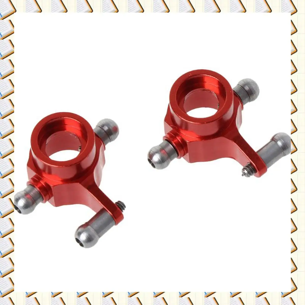 a14m-2セット-メタルアップグレードパーツ-ステアリングカップ-スイングアーム-ショックアブソーバープレートセット-wltoys-p929-p939-k969-k979-レッド＆ブルー用