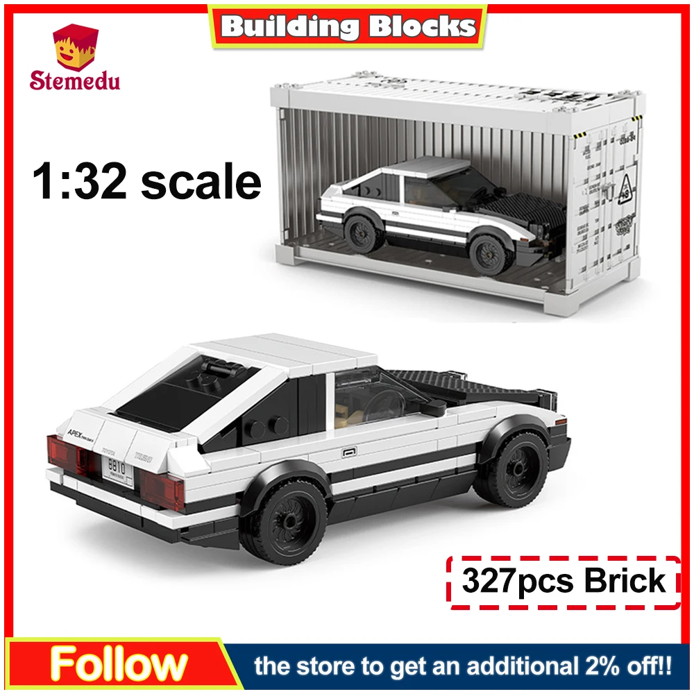 

City Speed Champion AE86 Racing Car - 650PCS Technical Building Blocks Kit, STEM Educational Toy for Kids & Car Enthusiasts