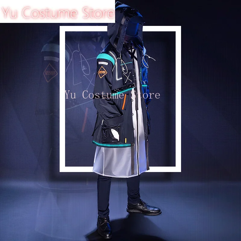 Yu Costume Anime! Arknights Doctor RHODES ISLAND Battle Suit Handsome Uniform Cosplay Costume Halloween Outfit For Men