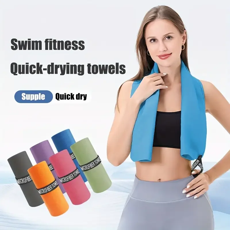 

Быстросохнущее спортивное полотенце, многофункциональное дорожное плавание, йога, ультрамягкий, легкий, супервпитывающий материал из микрофибры для тренажерного зала