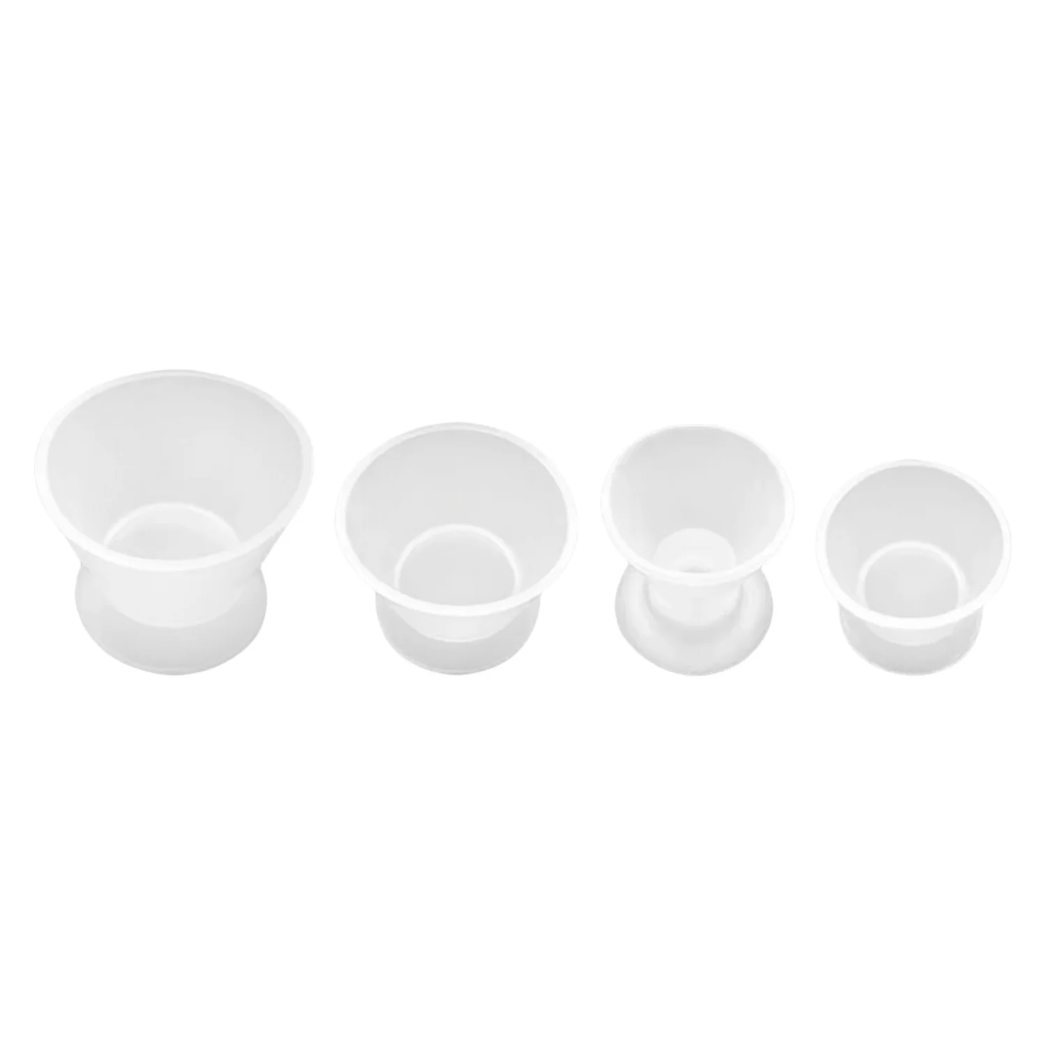

4 Pcs Dental Silicone Mixing Bowls Dappen Dishes Transparent for Teeth Whitening Dental Lab Odontologia Dentist Materials Tools