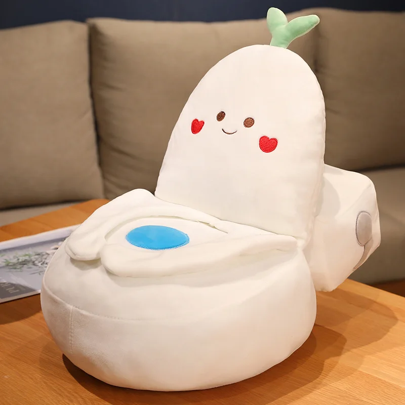 Cute Life Things Plush Toy Stuffed Cartoon Toilet Paper Shit Kawaii Expression Decor Doll For Adults Funny Soft Toys