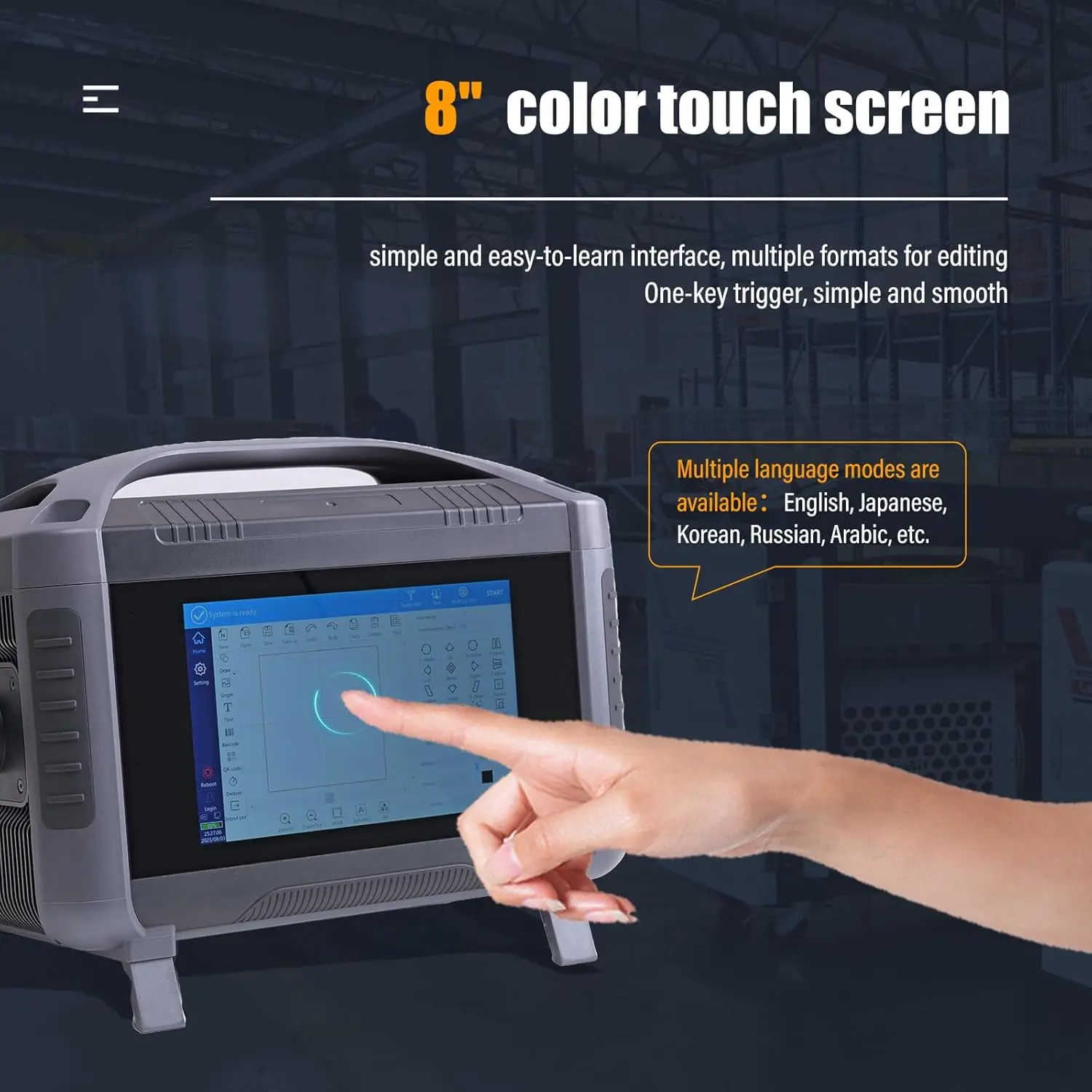 آلة تحديد الليزر المحمولة الصغيرة آلة النقش بالليزر من الألياف المعدنية