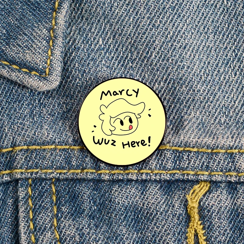 Marcy Wu Pin Custom vintage cute Brooches Shirt Lapel teacher tote Bag backpacks Badge Cartoon gift brooches pins for women