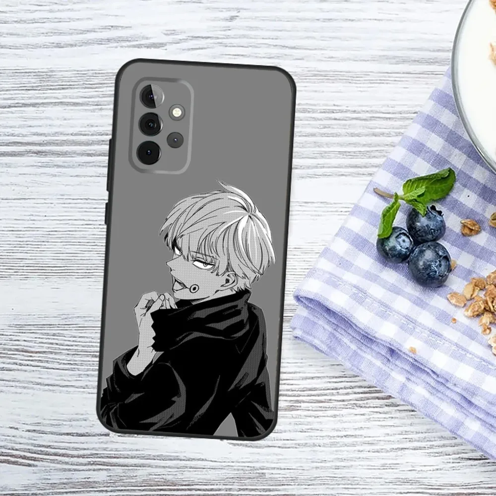 J-Jujutsu K-Kaisen Toge Inumaki Phone Case For Samsung Galaxy A13,A21s,A22,A31,A32,A52,A53,A71,A80,A91 Soft Black Phone Cover