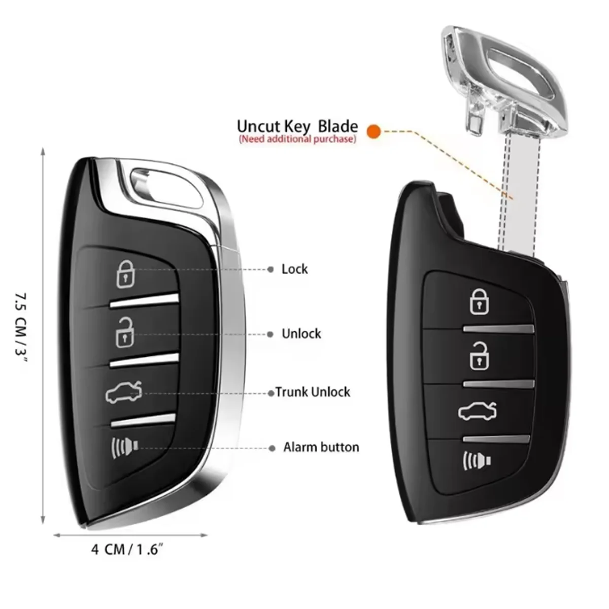 Xhorse XSCS00EN Smart Key 4 Buttons for VVDI2 Mini Key Tool