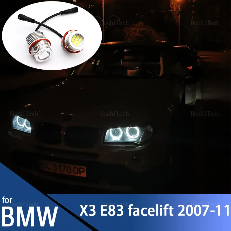 

6000K белые светодиодные габаритные огни «Ангельские глазки» для BMW E83 X3 facelift 2007 2008 2009 2010 2011 Стайлинг автомобиля