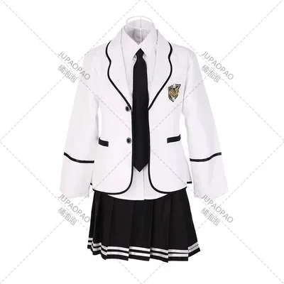 Conjunto de uniforme Jk de Japón y Corea del Sur, uniforme escolar de coro de manga larga para estudiantes, niños y estudiantes de secundaria