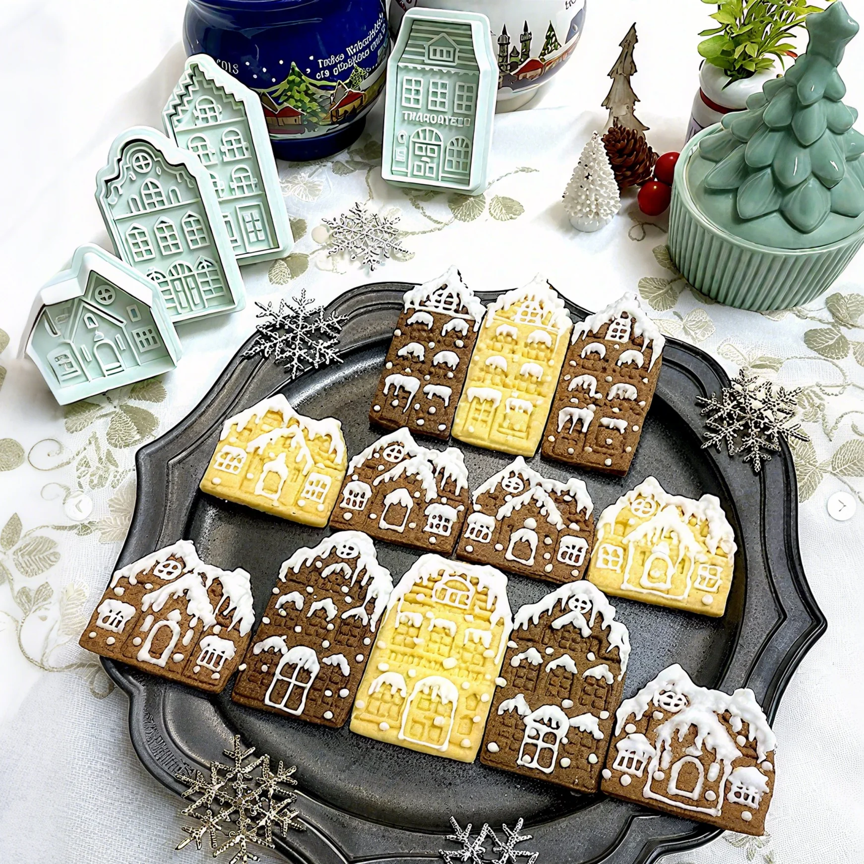4Pcs Christmas Gingerbread Hou - Home Fragrance Gingerbread ulasan dan harga