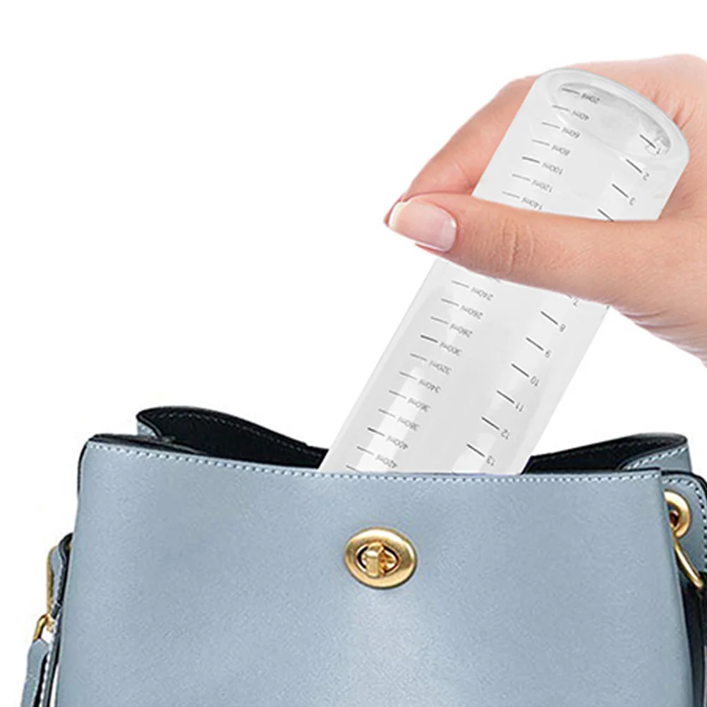 

5pcs Measuring Sub Bottle Refillable Travel Liquid Container For Cosmetics Shampoo Lotion Hand Soap Transparent Reusable