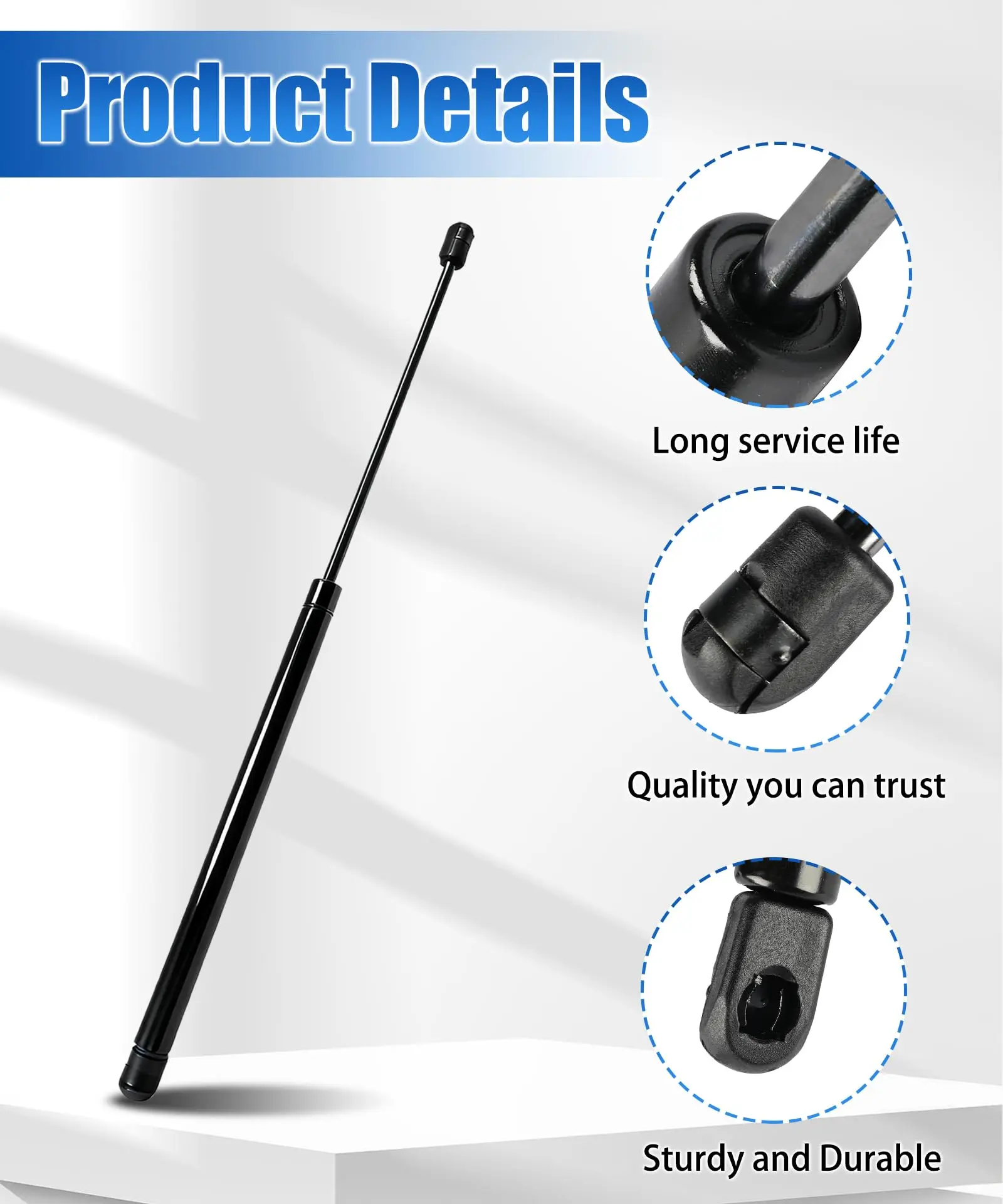 Front Windshield Lift Support Gas Strut 705800030 C16-11968 For Can-Am Defender HD5 HD8 HD10 2016-2021 Pair 2PCS