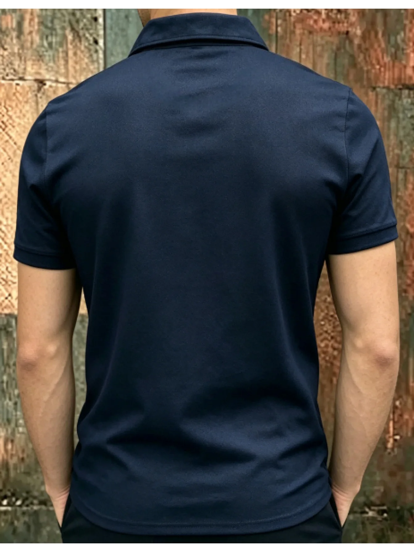 Men's Short-Sleeve Polo Shirt, Casual Spread-Neck Short-Sleeve Top, Stylish Business Spread-Neck Short-Sleeve Polo