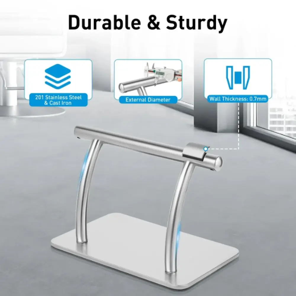 Fußstütze aus Edelstahl, bequemes Pedal, mobile Fußstütze, Stuhl-Zubehörteile, stabiles, universelles, ergonomisches Design