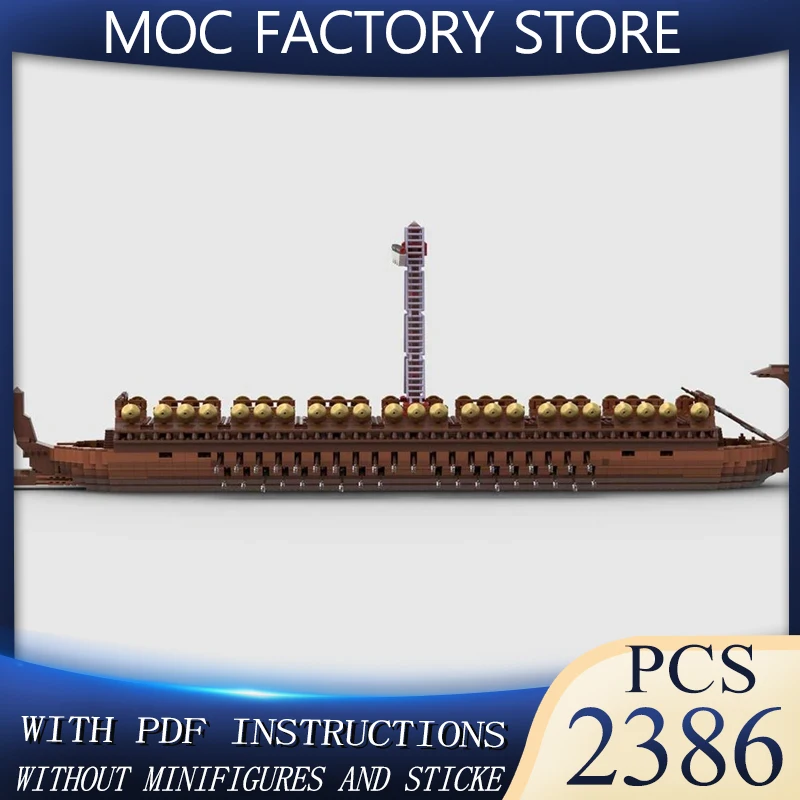 

Строительные блоки Moc, технология греческого бирема, модульные кирпичи, модель, подарки, рождественские игрушки, наборы «сделай сам», сборка