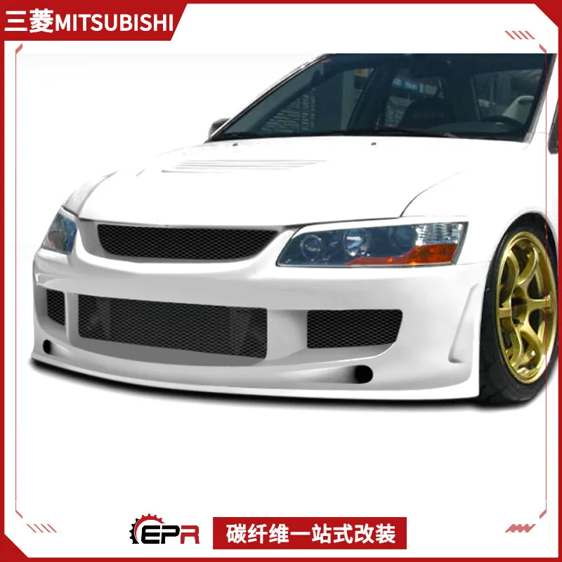 

Подходит для Mitsubishi Evolution 8 9, передняя планка, большая модификация объемного звучания, передняя лицевая головка бампера JUN, ртутная ручка