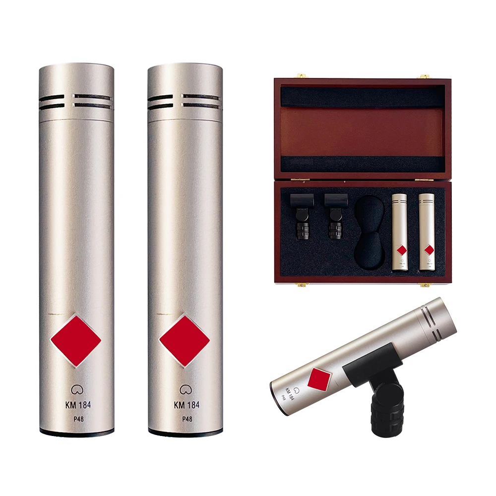 KM184 Small Diaphragm Condenser Microphone For Studio Recording With Exceptional Clarity And Wide Frequency Response