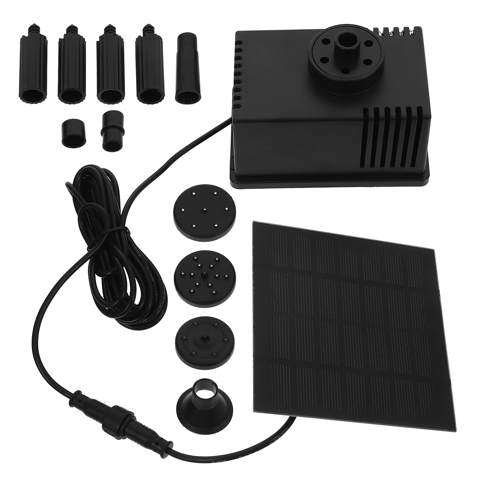 

7V Solar Fountain Pump Small Pool Pond Water Fountains Outdoor Garden Bird Bath Oxygen Circulation Durable Spraying Shapes