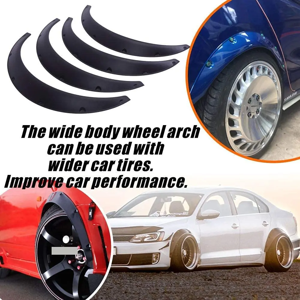 LAICY for Chrysler 300 C S 1963-2021 Carbon Fiber Car Truck Wheel Fender Flares Cover Wide body Kit Mudguard Splash Guard