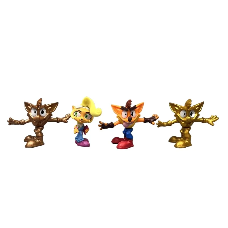 Nostalgische Crash Bandicoot Actionfiguren: Blind Box Modell Spielset: Actionfiguren: Kinderspielzeug und Cartoon-Geburtstagsgeschenke