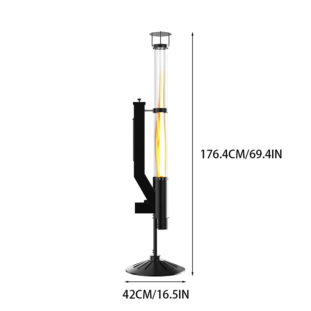 Outdoor Portable Smokeless Non-electricity Power Camping Pellet Rocket Heater Patio Pellet Stove For Garden Outside