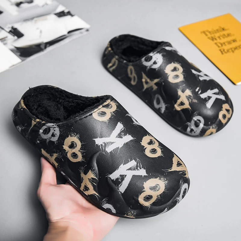 

Тапочки, мужские зимние новые мягкие удобные плюшевые домашние женские тапочки, теплые тапочки, домашняя обувь на толстой подошве