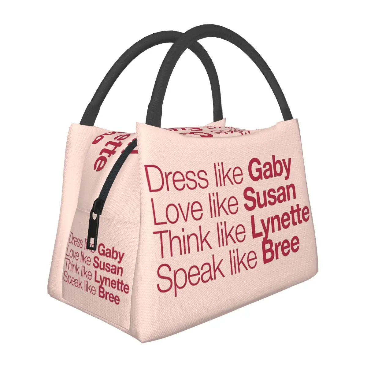 Desperate Housewives ( Red Peach ) Insulated Lunch Bag for School Bento Storage Food Boxes Portable Thermal Lunch Box Tote